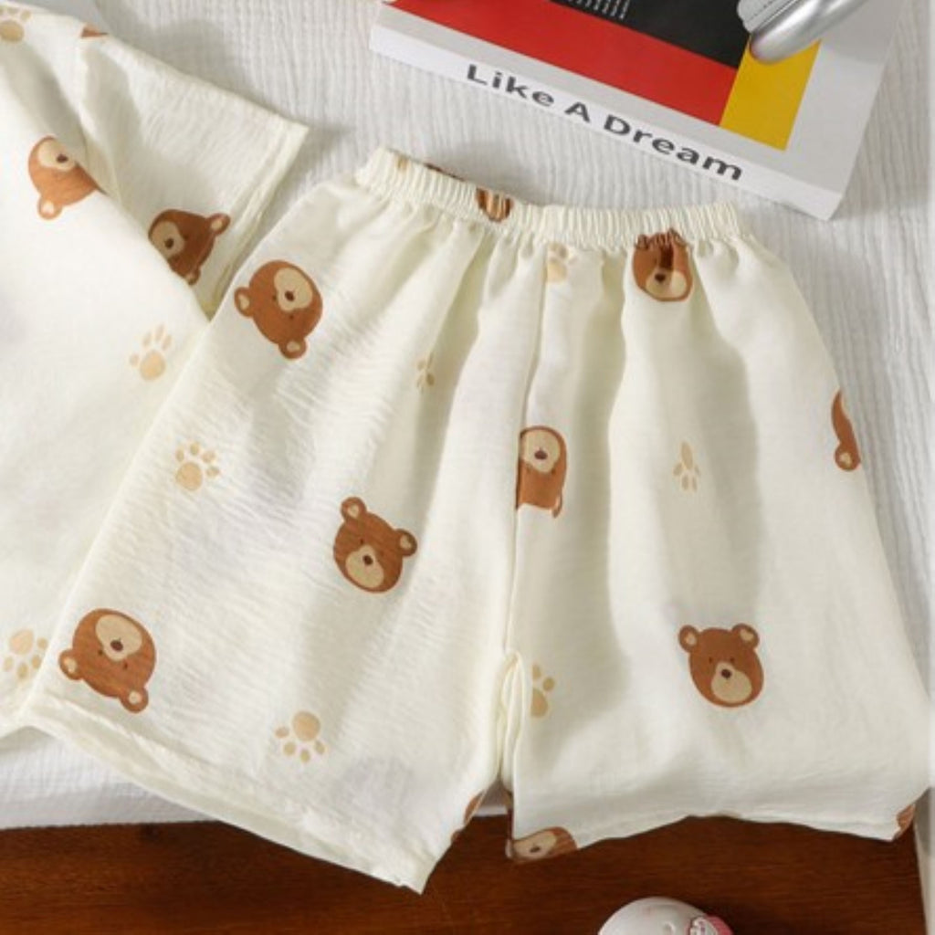 Minimalist Summer 2-Piece Unisex Kids' Pajama Set, Ages 2-9 | Color: Style 3 | Image 2