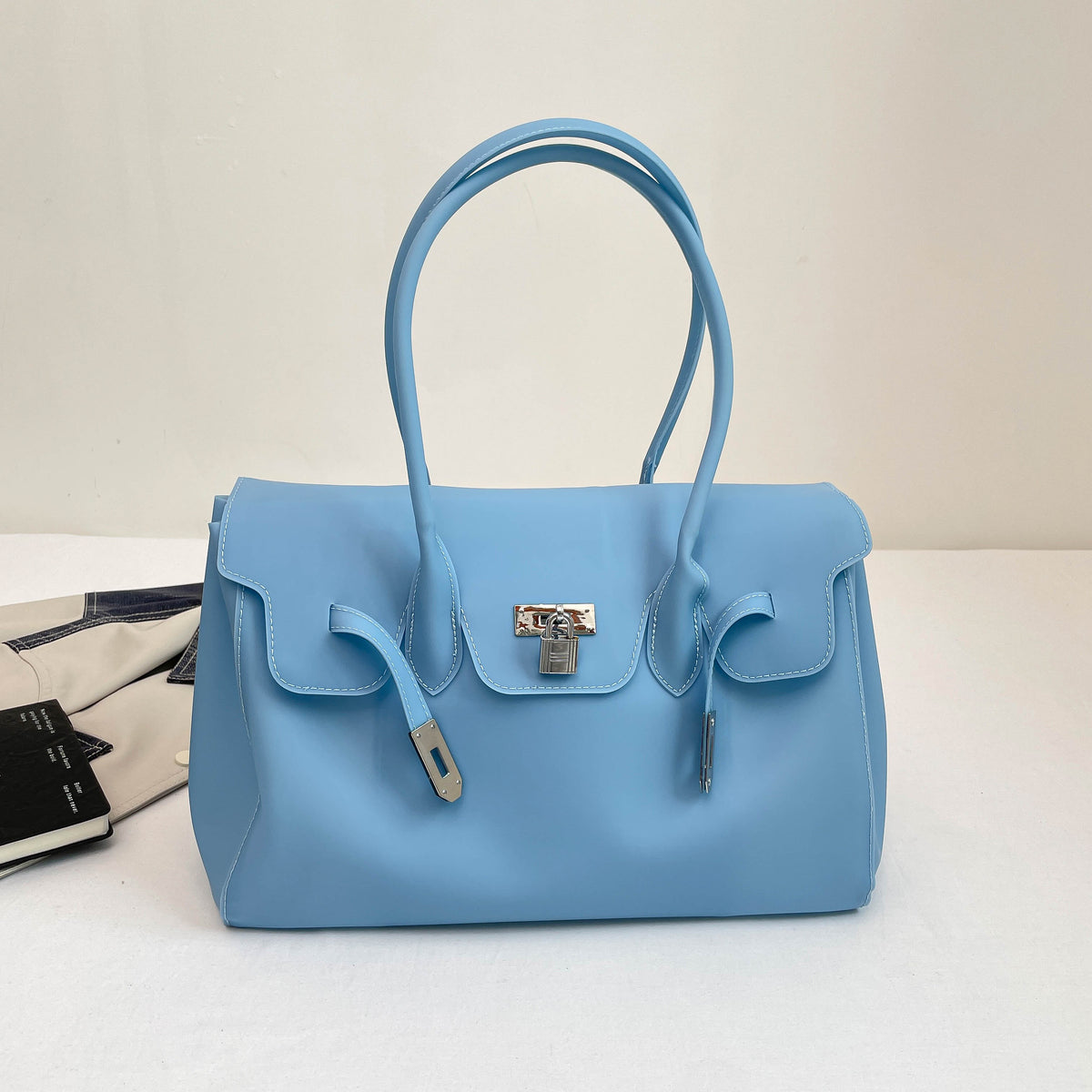 Trendy Summer Others Women's Shoulder Bags Tote Bags | Color: Blue | Image 2