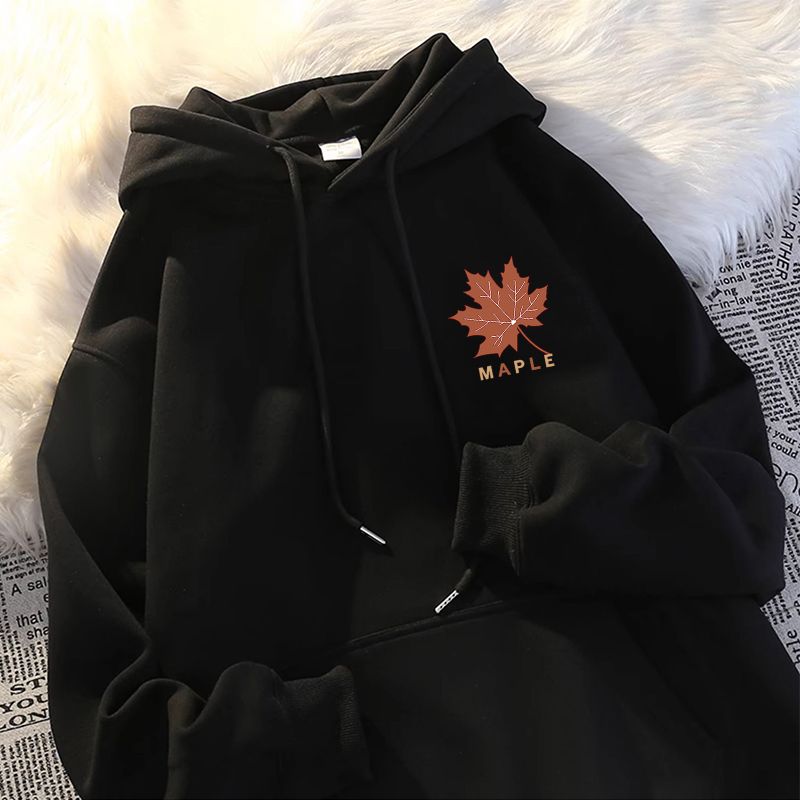 Streetwear Autumn Hoodie | Color: Black | Image 1