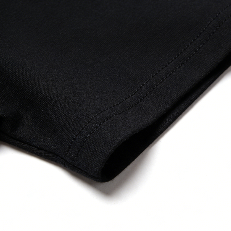 Modern Chic All-Season Minimalist Summer Boys' T-Shirt, Ages 2-13 | Color: Black | Image 2