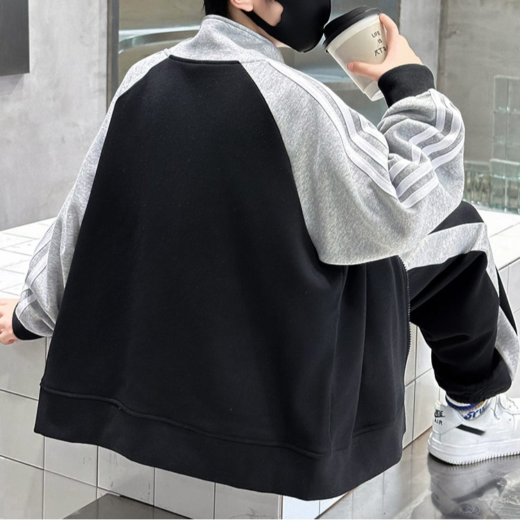 Modern Chic All-Season Casual Sporty Autumn 2-Piece Boys' Pants Suit, Ages 4-14 | Color: Black | Image 3