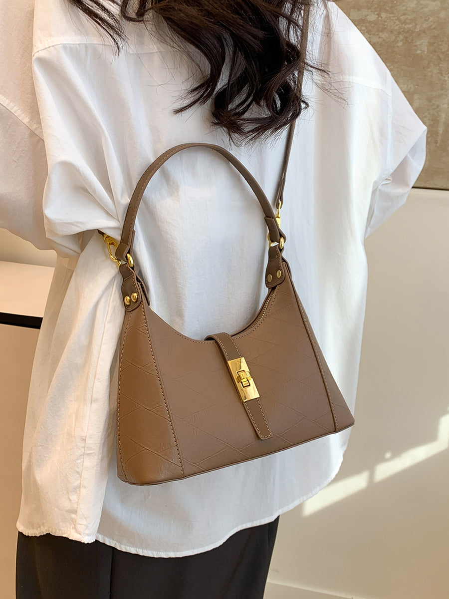Modern Chic All-Season PU/Artificial Leather/Microfiber Leather Women's Handbags Other Bags | Color: Deep Khaki | Image 3