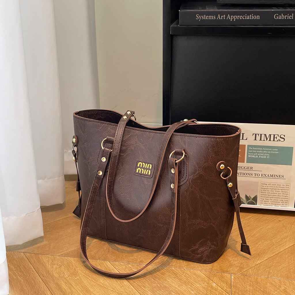 Modern Chic All-Season PU/Artificial Leather/Microfiber Leather Women's Handbags Other Bags | Color: Coffee | Image 3