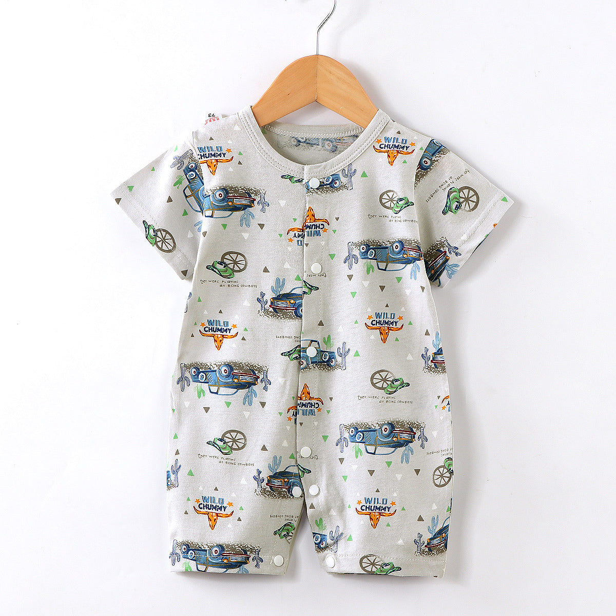 Minimalist Summer Unisex Baby Jumpsuit, Ages 1-24 Months | Color: Style 1 | Image 1