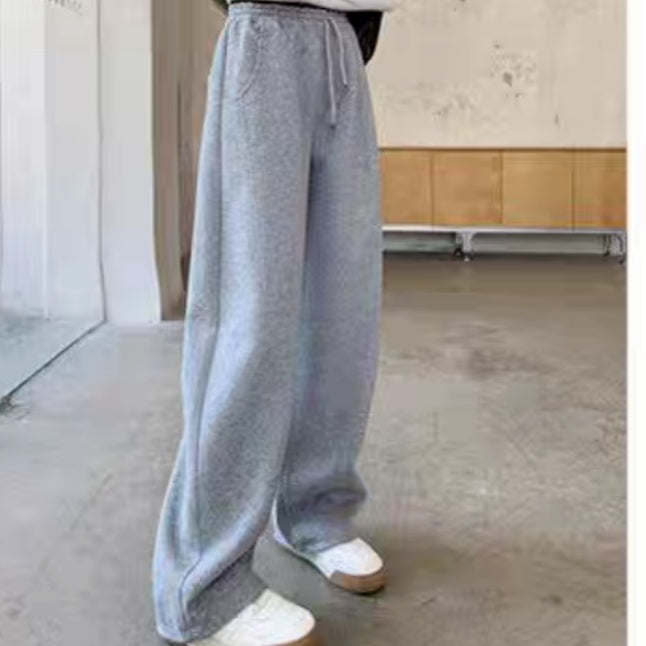 Casual Sporty Autumn Unisex Kids' Casual Pants, Ages 4-11 | Color: Grey | Image 1