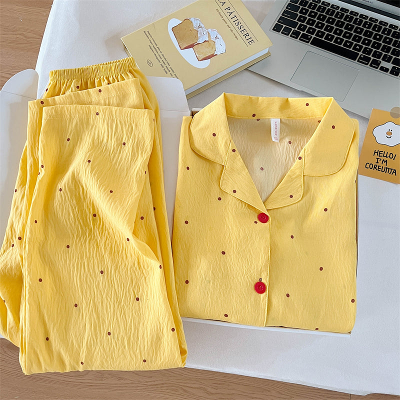 Sweet & Cute All-Season 2 Pcs Women 's Long Sleeve Sleep Set | Color: Style 1 | Image 1