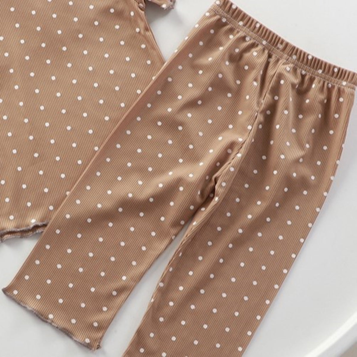 Modern Chic All-Season Minimalist Summer 2-Piece Girls' Pajama Set, Ages 2-9 | Color: Style 3 | Image 2