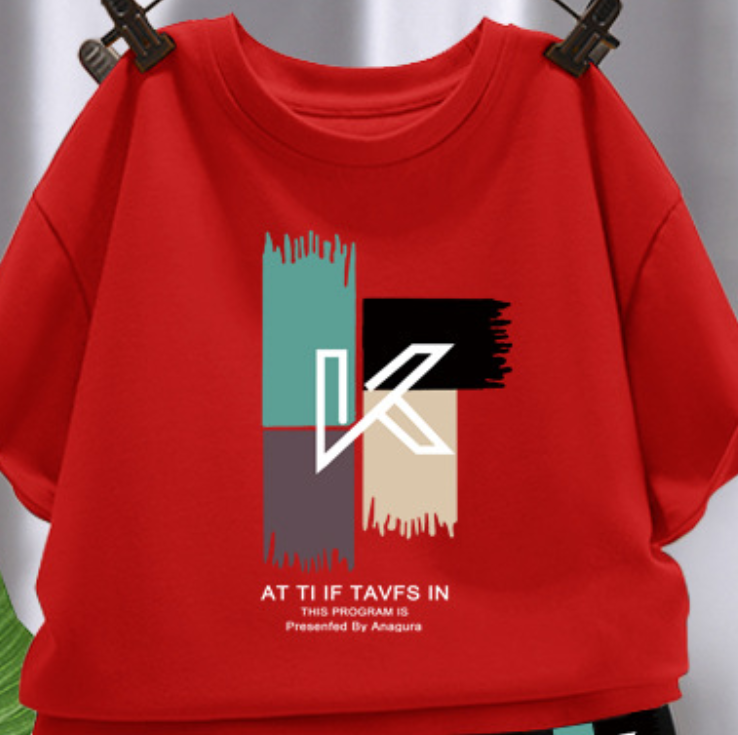 Minimalist Summer 2-Piece Boys' Pants Suit, Ages 2-9 | Color: Red | Image 2