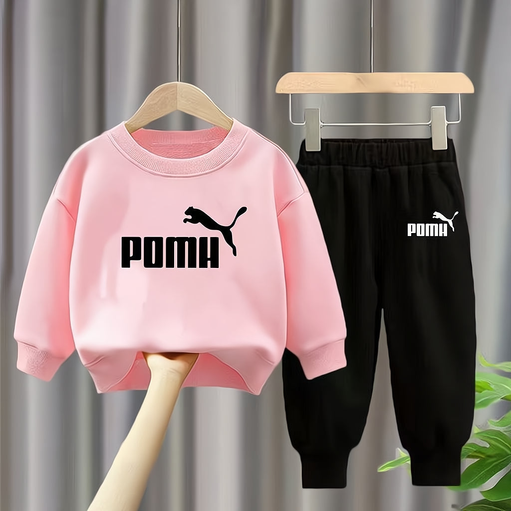 Modern Chic All-Season Minimalist Autumn 2-Piece Boys' Pants Suit, Ages 2-13 | Color: Pink | Image 1