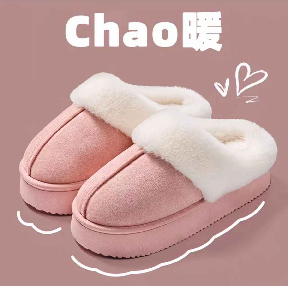 Modern Chic All-Season Others Women's Home Slippers | Color: Pink | Image 2