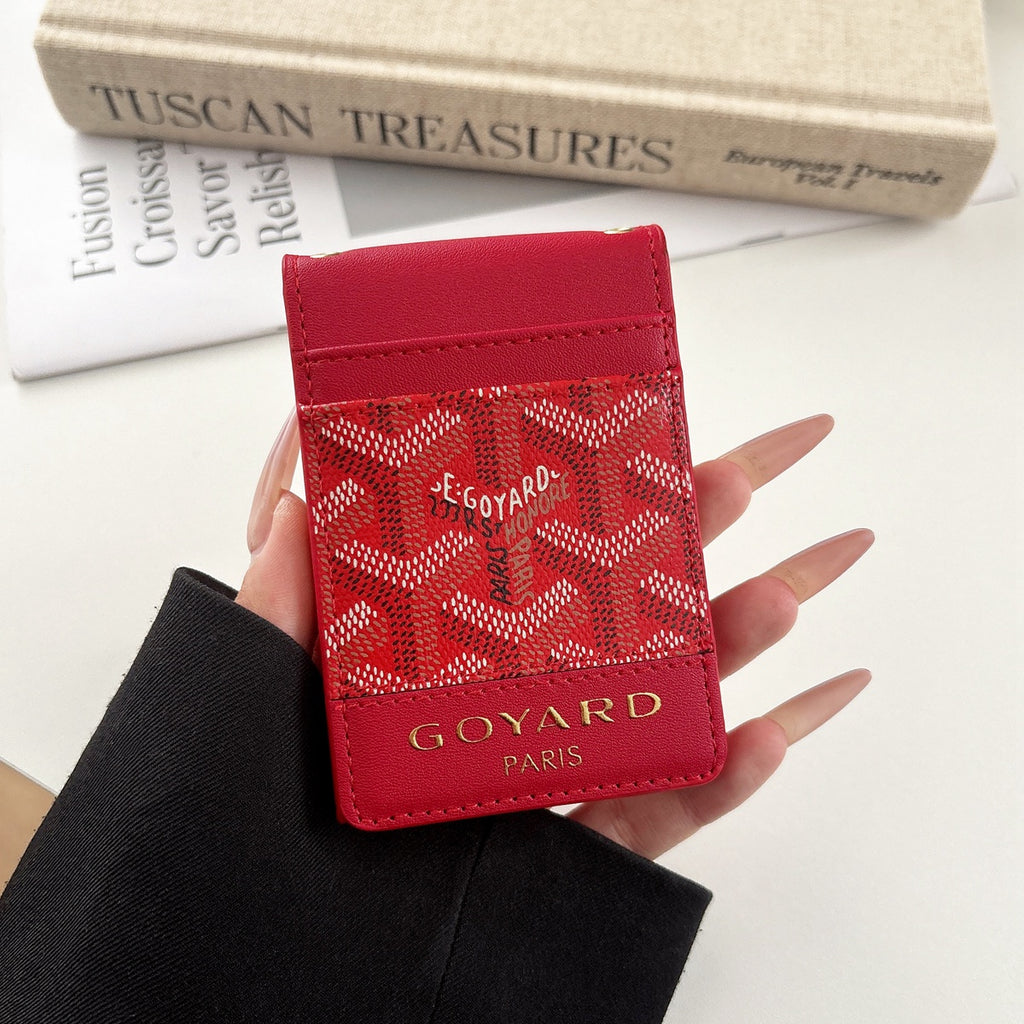 Modern Chic All-Season PU/Artificial Leather/Microfiber Leather Women's Functional Bags Card Pack | Color: Red | Image 2