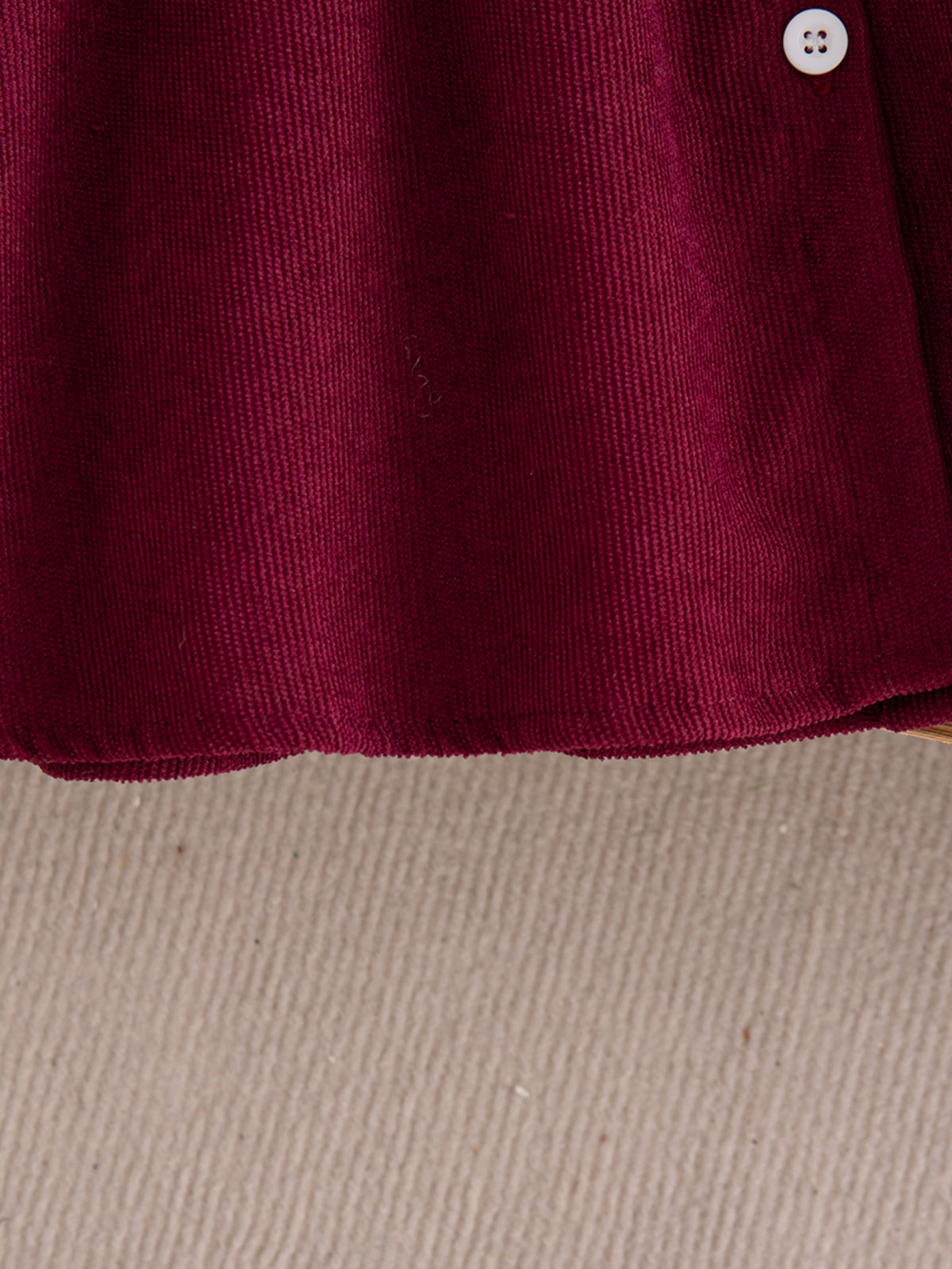 Elegant Autumn Baby Girls' Dress, Ages 1-24 Months | Color: Red | Image 2