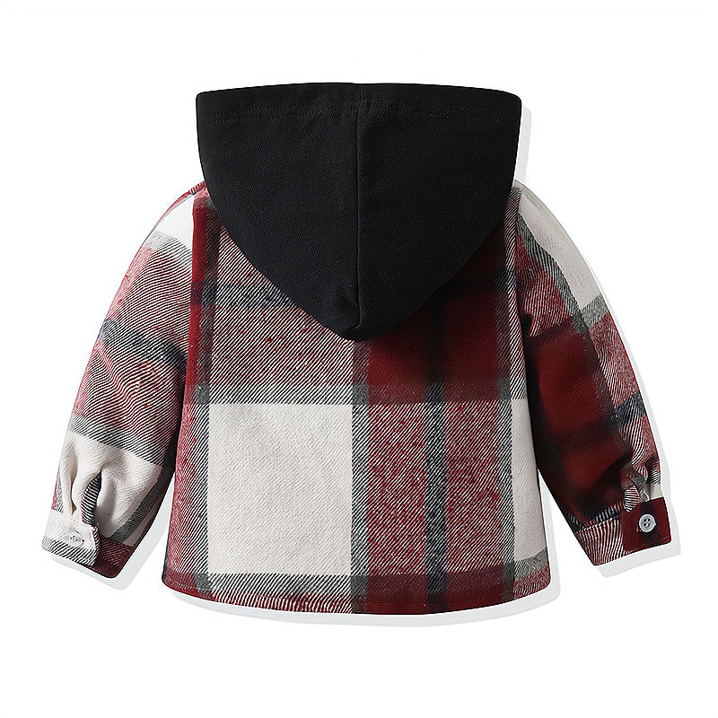 Trendy Autumn 2-Piece Unisex Kids' Pants Suit, Ages 2-7 | Color: Red | Image 3