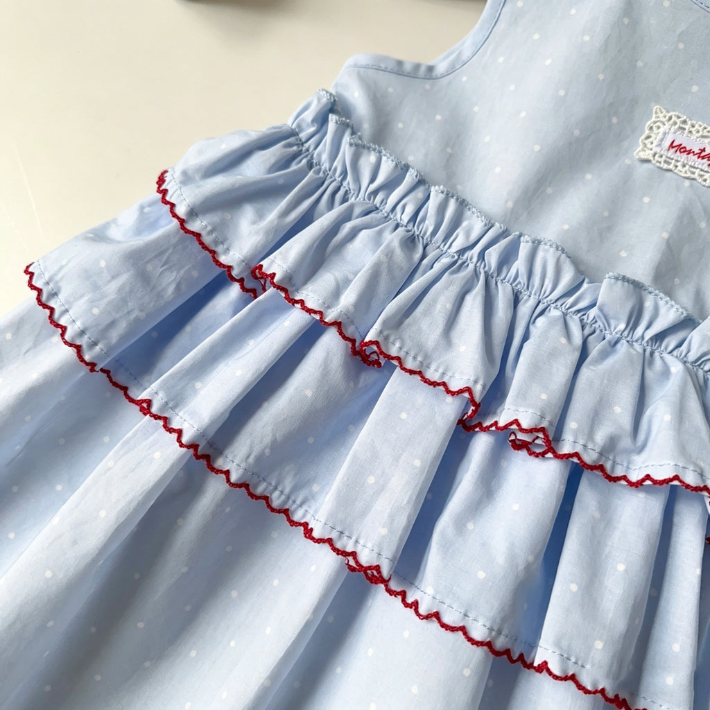 All-Season Sweet & Cute Summer Girls' A-Line Dress, Ages 2-9 | Color: Blue | Image 2