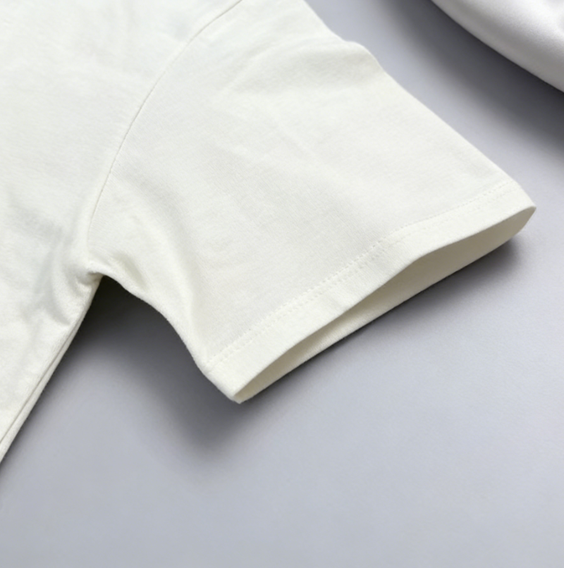Modern Chic All-Season Minimalist Summer Boys' T-Shirt, Ages 2-13 | Color: White | Image 3