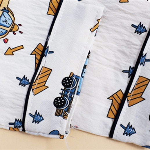 Modern Chic All-Season Minimalist Autumn 2-Piece Unisex Kids' Pajama Set, Ages 2-13 | Color: Style 2 | Image 3