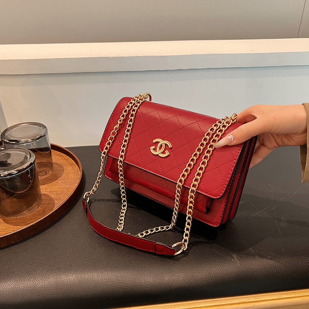 Modern Chic All-Season PU/Artificial Leather/Microfiber Leather Women's Handbags Other Bags | Color: Red | Image 2