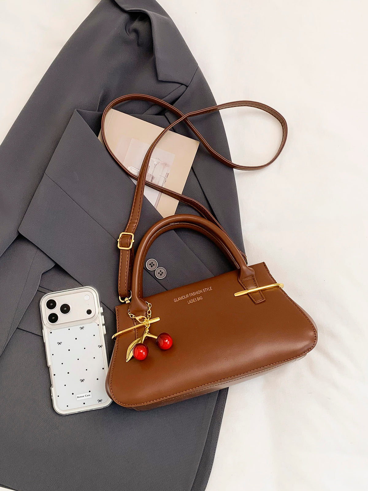 Modern Chic All-Season PU/Artificial Leather/Microfiber Leather Women's Crossbody Bags Other Bags | Color: Coffee | Image 1