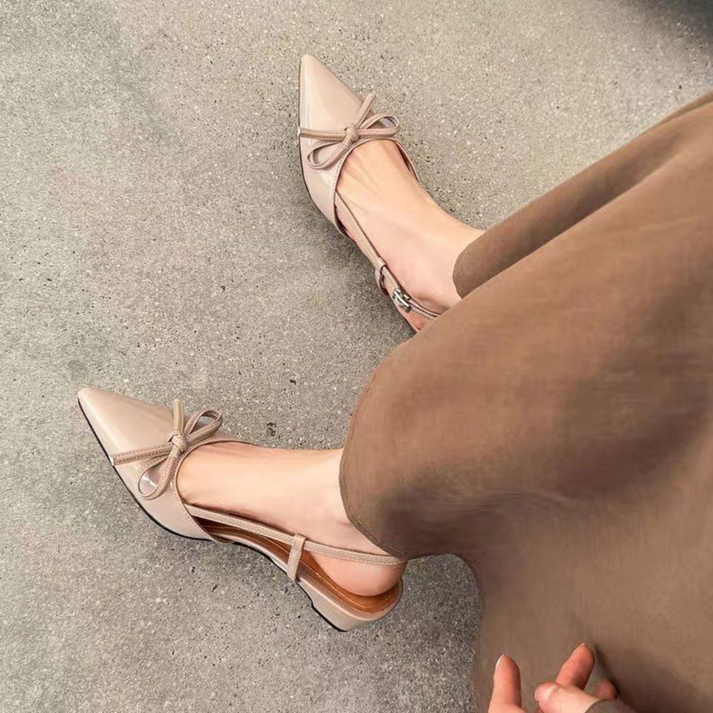 Modern Chic All-Season PU/Artificial Leather/Microfiber Leather Women's Flat Sandals | Color: Pink | Image 1