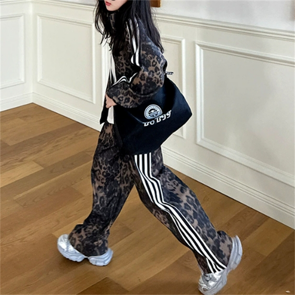 Modern Chic All-Season Trendy Autumn 2-Piece Girls' Pants Suit, Ages 4-14 | Color: As the Picture | Image 2