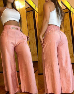 Vintage All-Season Trousers | Color: Pink | Image 1