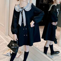 Sweet & Cute Spring Girls' A-Line Dress, Ages 3-13 | Color: Black | Image 1