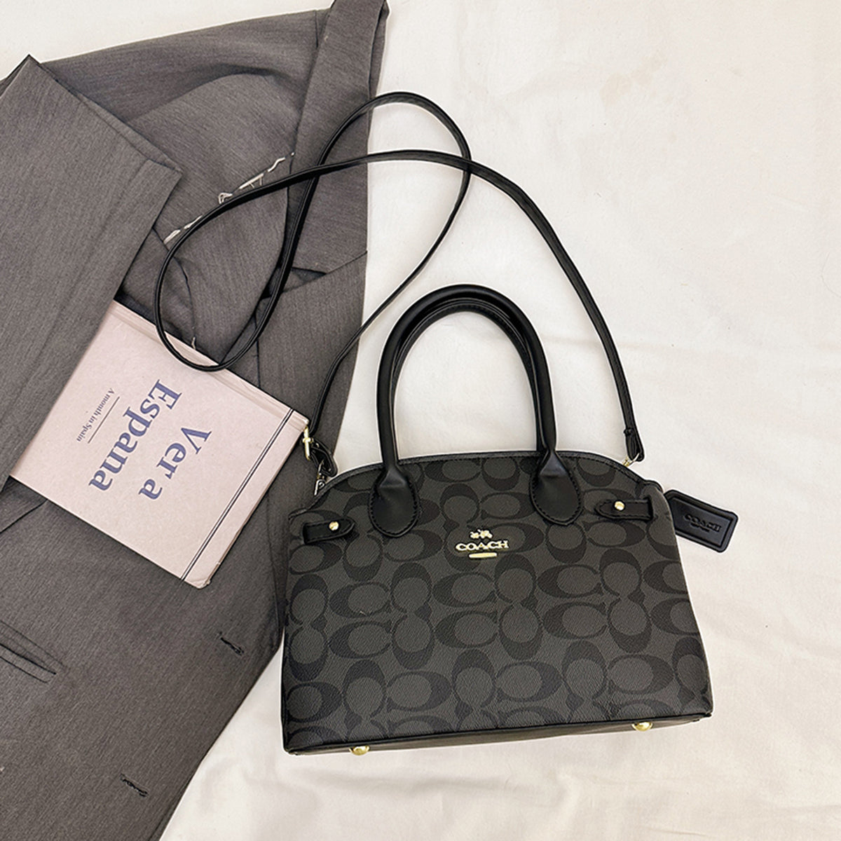 Modern Chic All-Season PU/Artificial Leather/Microfiber Leather Women's Handbags Other Bags | Color: Black | Image 2