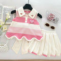 All-Season Sweet & Cute Summer 2-Piece Girls' Dress Suit, Ages 2-9 | Color: Pink | Image 1
