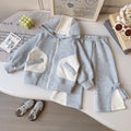 Trendy Spring 2-Piece Girls' Pants Suit, Ages 2-9 | Color: Grey | Image 1