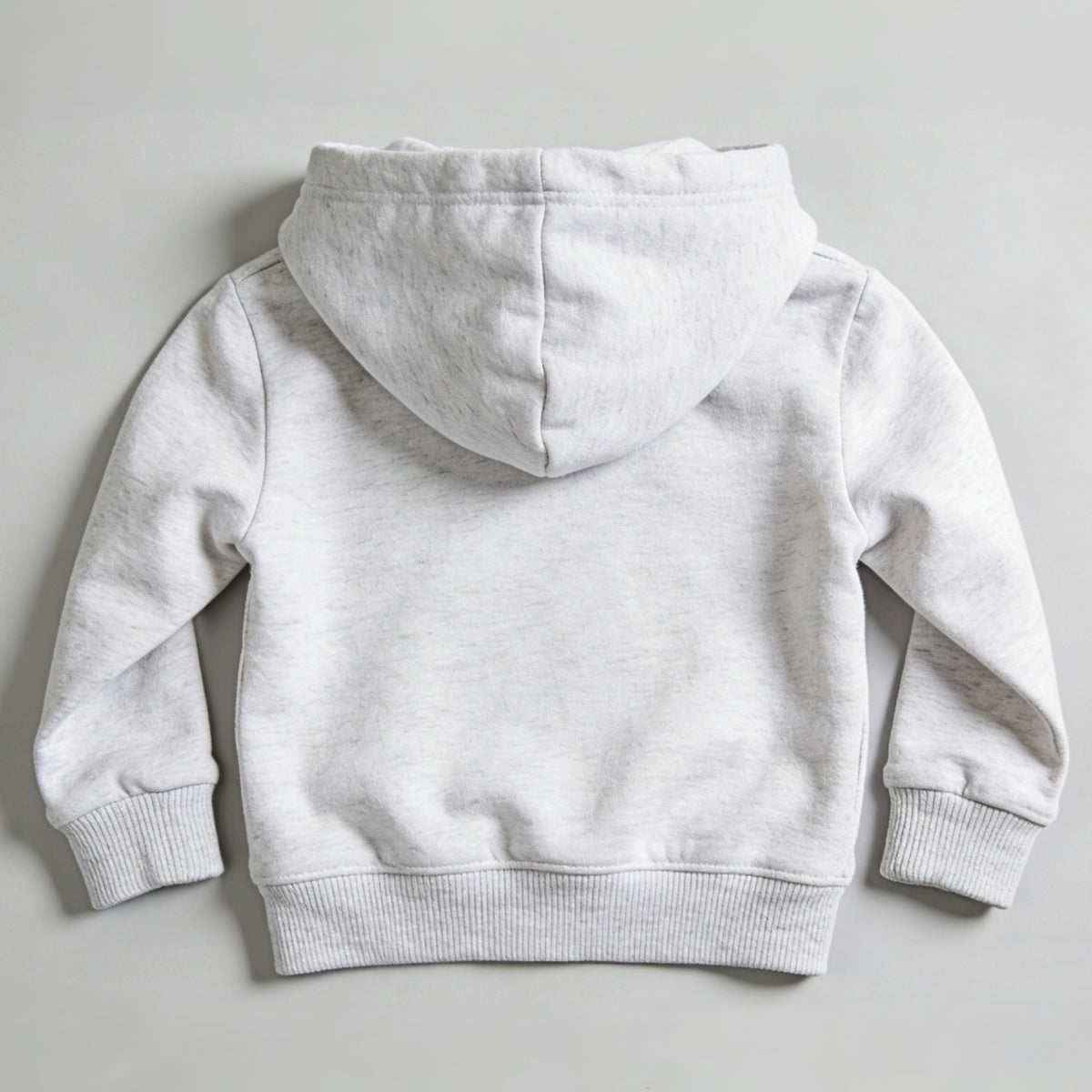 Modern Chic All-Season Minimalist Autumn Boys' Hoodie, Ages 4-14 | Color: Grey | Image 3