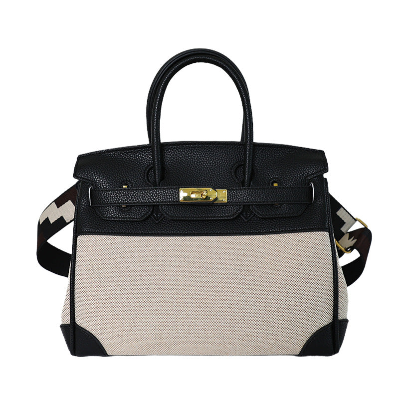 Quiet Luxury All-Season Cloth / Textile Women's Handbags Tote Bags | Color: Black | Image 2