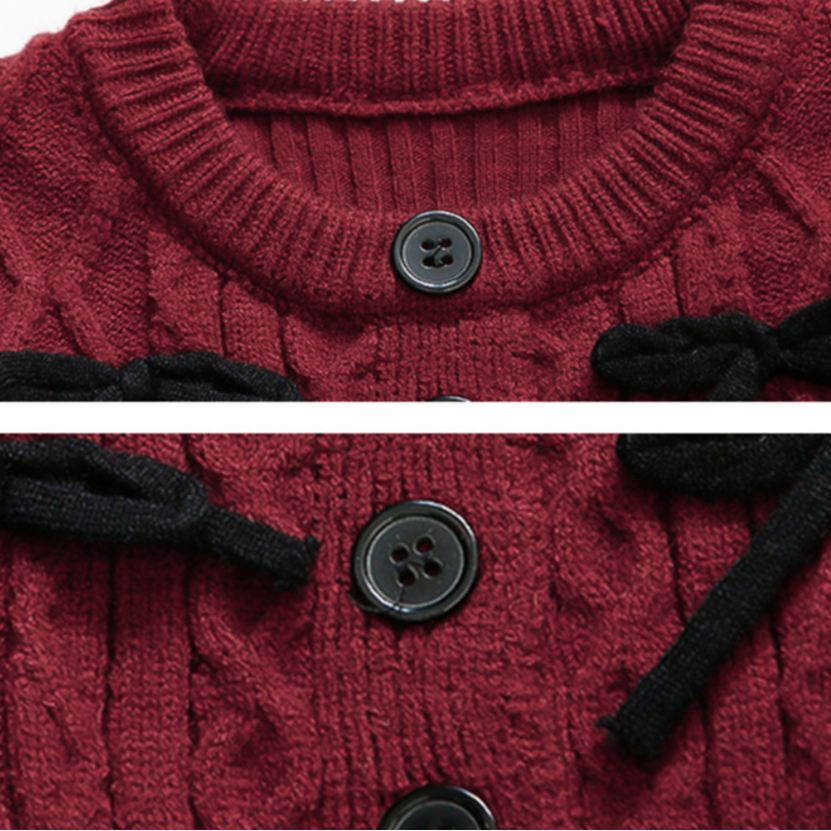 Elegant Winter 2-Piece Girls' Dress Suit, Ages 2-9 | Color: Red | Image 2