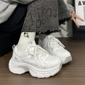 Modern Chic All-Season PU/Artificial Leather/Microfiber Leather Women's Fashion Sneaker | Color: White | Image 1