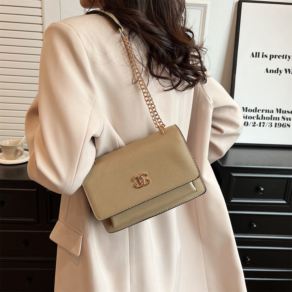 Modern Chic All-Season PU/Artificial Leather/Microfiber Leather Women's Crossbody Bags Other Bags | Color: Khaki | Image 3