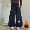 Modern Chic All-Season Casual Sporty Winter Girls' Casual Pants, Ages 4-14 | Color: Navy | Image 1