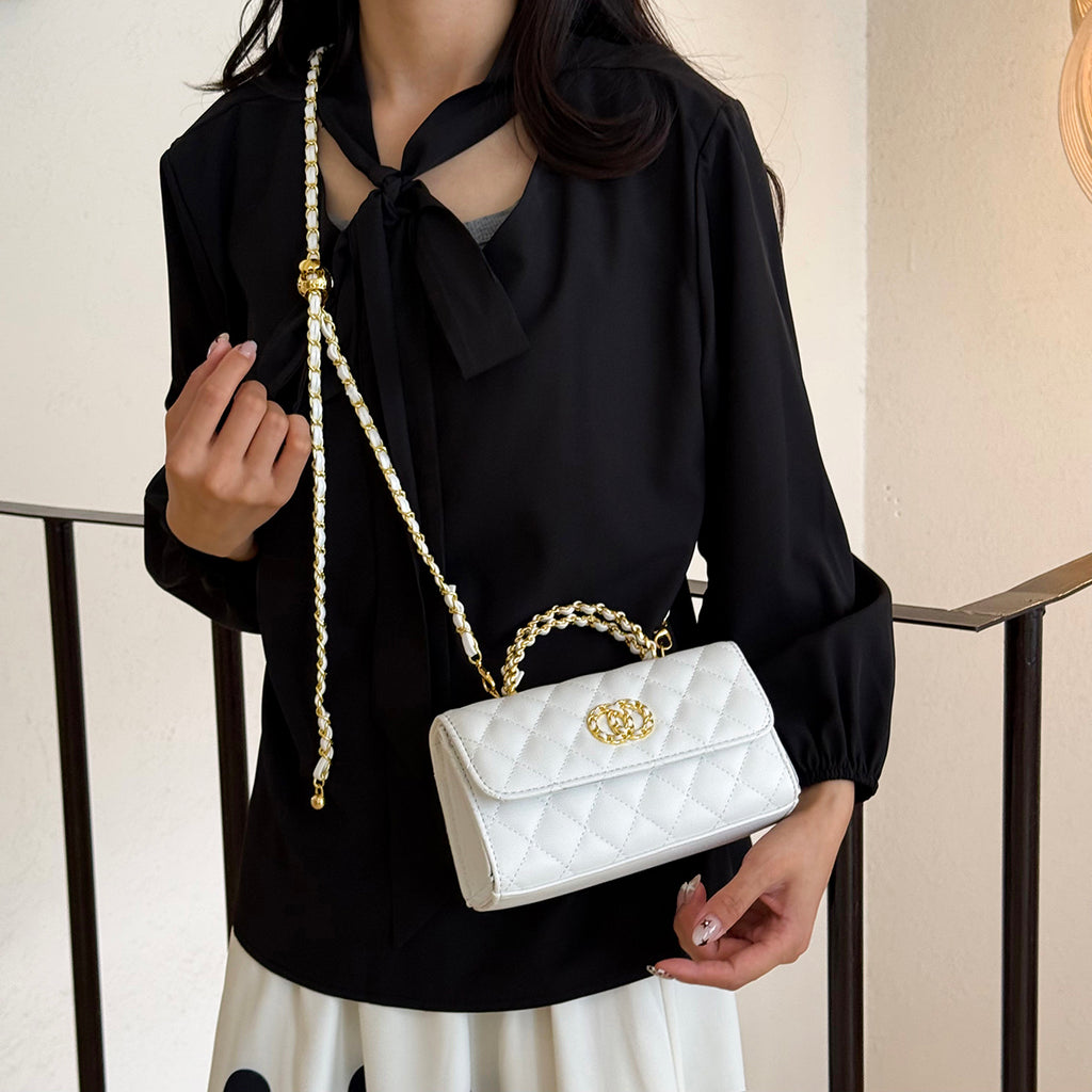 Modern Chic All-Season PU/Artificial Leather/Microfiber Leather Women's Crossbody Bags Other Bags | Color: White | Image 2