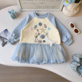 Sweet & Cute Spring Girls' A-Line Dress, Ages 2-9 | Color: Apricot | Image 1