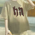 Casual Sporty Summer 2-Piece Boys' Pants Suit, Ages 4-14 | Color: Khaki | Image 1