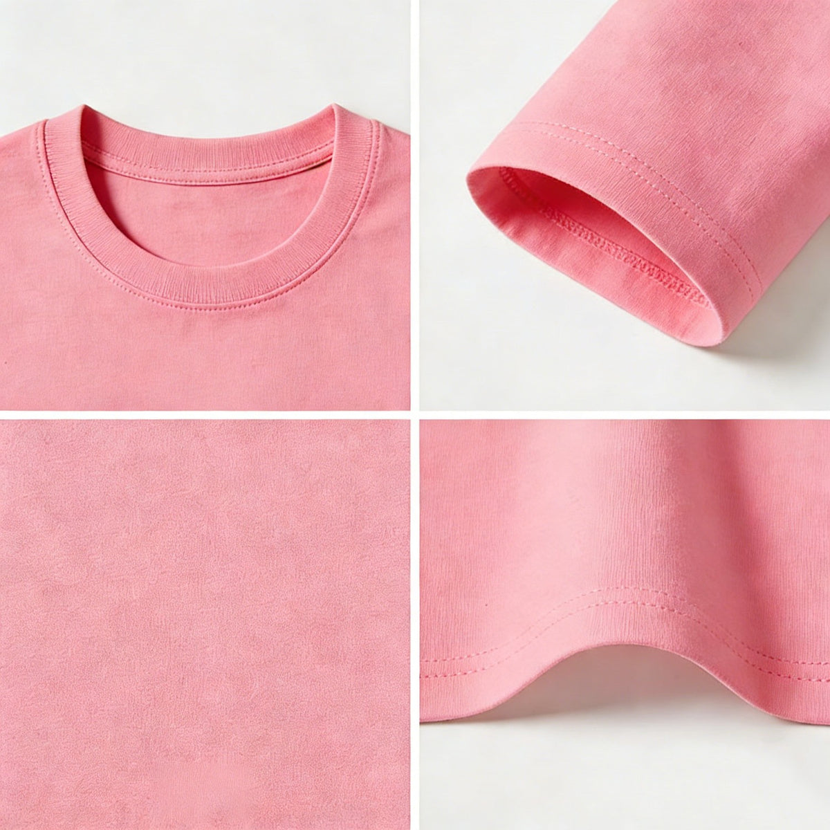 Modern Chic All-Season Casual Sporty Summer Unisex Kids' Pants Suit | Color: Pink | Image 2