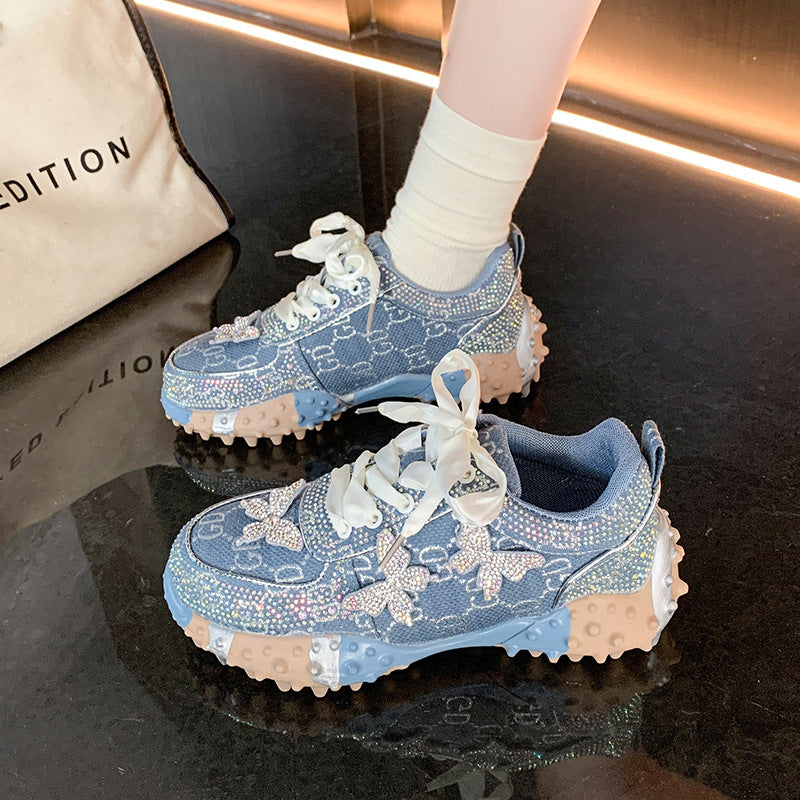 Modern Chic All-Season PU/Artificial Leather/Microfiber Leather Women's Casual Shoes | Color: Blue | Image 2