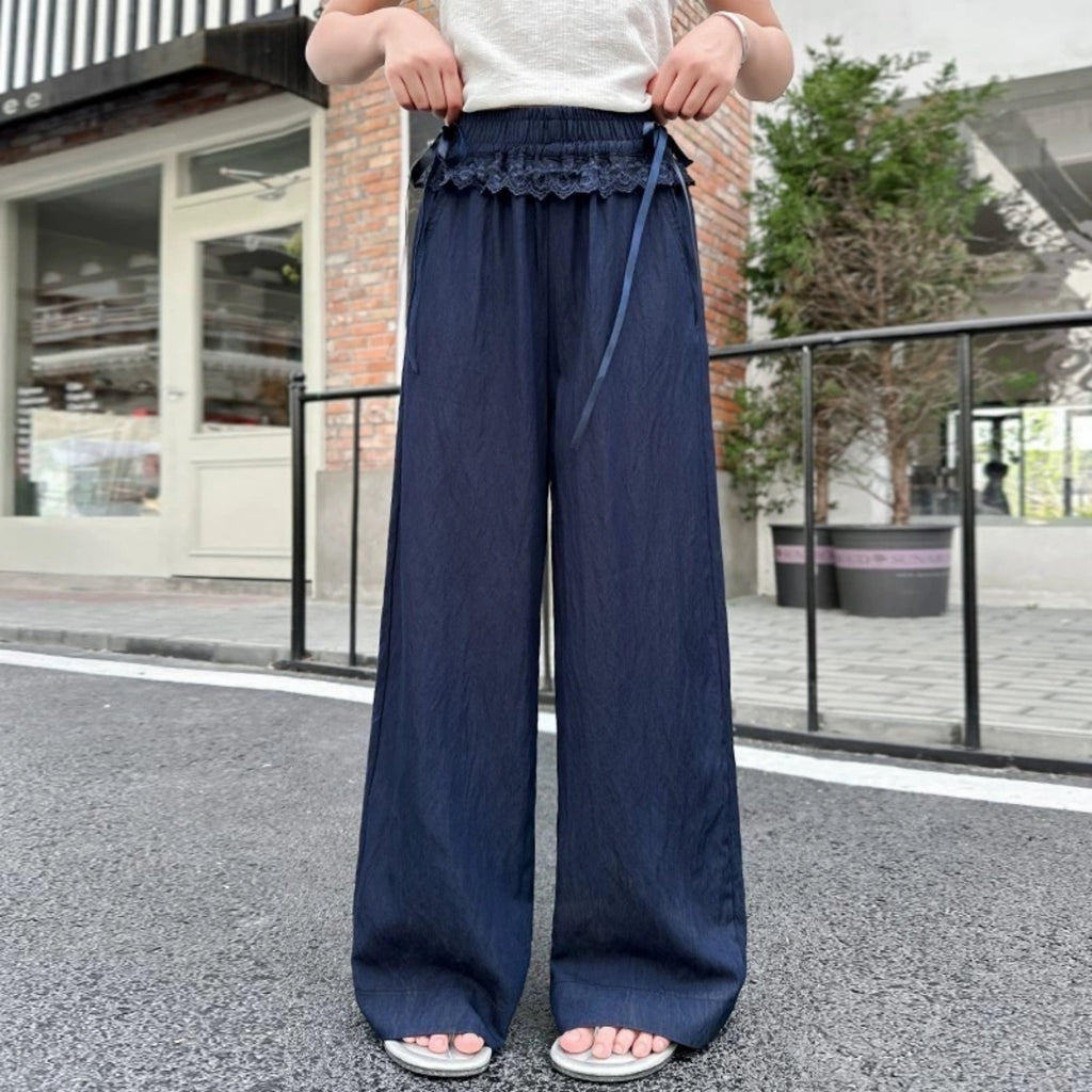 Modern Chic All-Season Casual Sporty Spring Girls' Casual Pants, Ages 3-13 | Color: Navy | Image 1