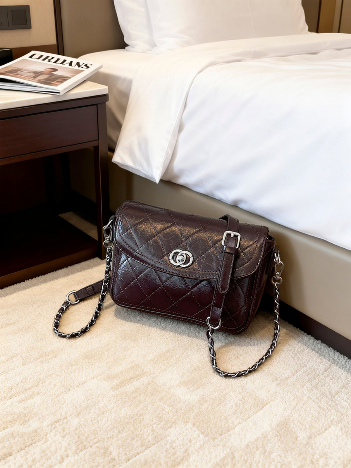 Modern Chic All-Season PU/Artificial Leather/Microfiber Leather Women's Crossbody Bags Other Bags | Color: Coffee | Image 1