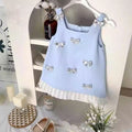 Elegant Summer Girls' A-Line Dress, Ages 2-9 | Color: Blue | Image 1