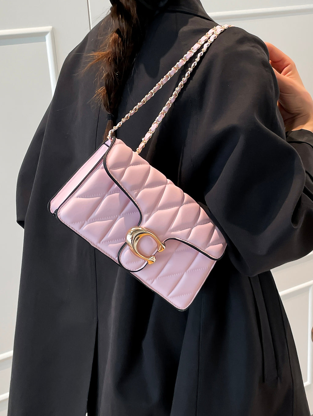 Modern Chic All-Season PU/Artificial Leather/Microfiber Leather Women's Crossbody Bags Other Bags | Color: Pink | Image 2