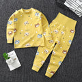 Minimalist Spring 2-Piece Unisex Kids' Pajama Set, Ages 6 Months-4 Years | Color: Yellow | Image 1
