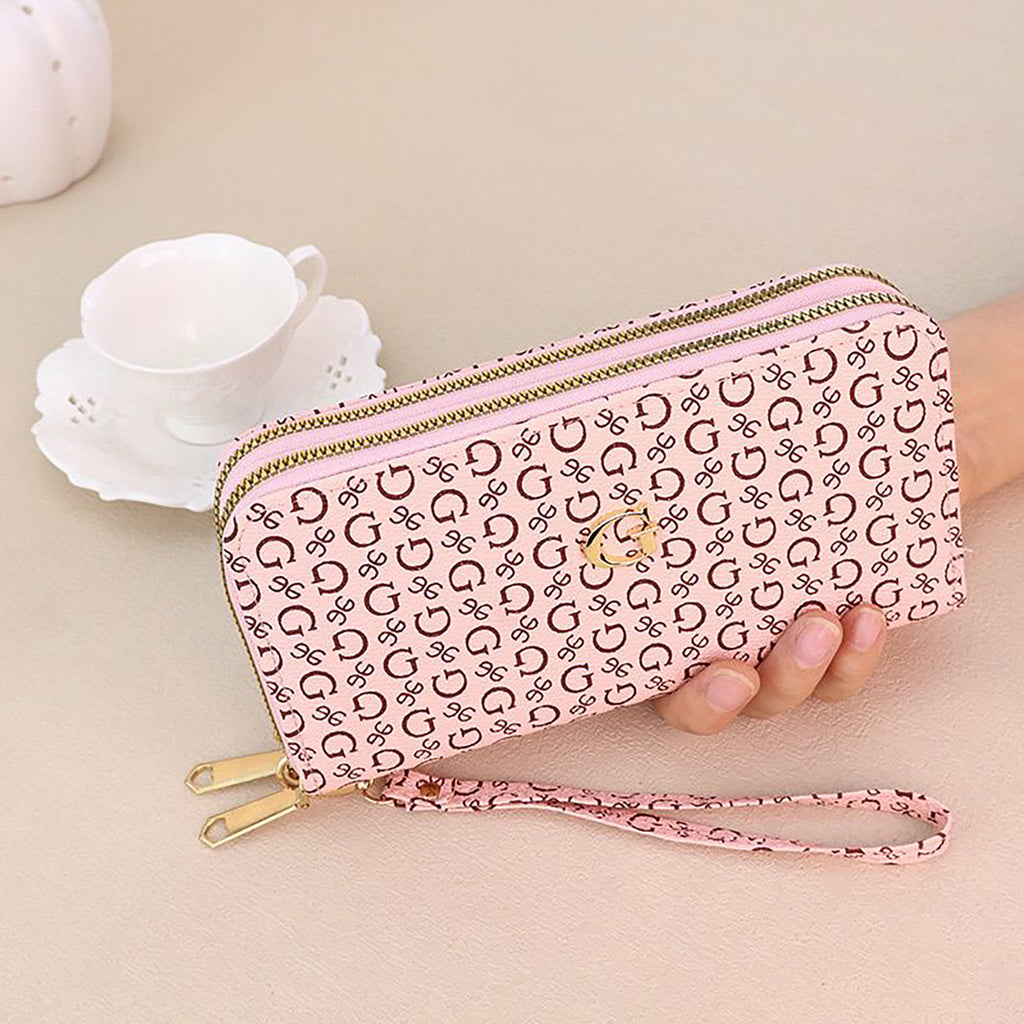 Modern Chic All-Season PU/Artificial Leather/Microfiber Leather, Cloth / Textile, Faux Fur Women's Functional Bags Purses/Wallet | Color: Pink | Image 2