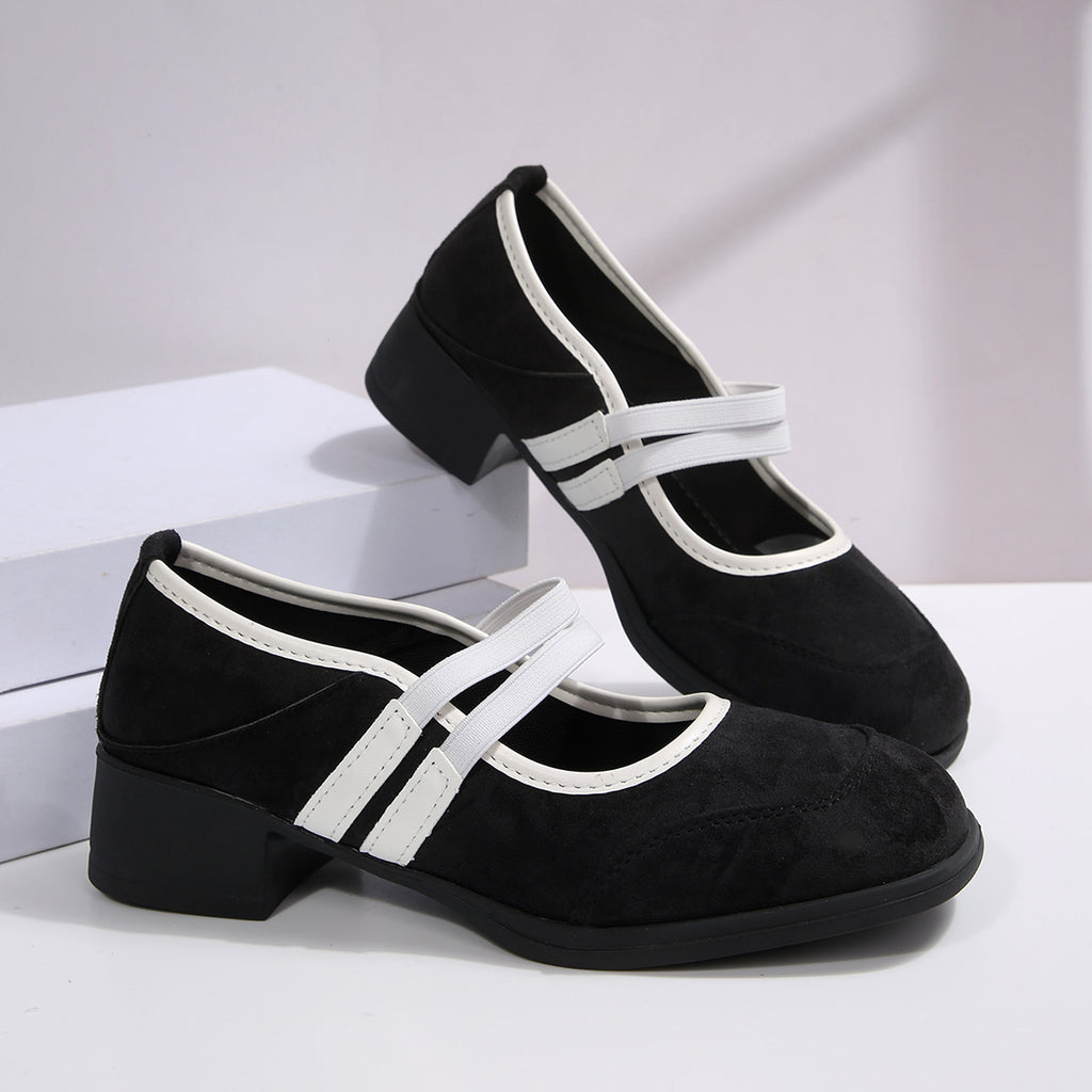 Modern Chic All-Season PU/Artificial Leather/Microfiber Leather Women's High Heels | Color: Black | Image 3