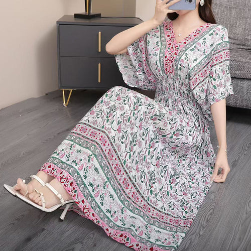 Modest Summer A-Line Dress | Color: Style 2 | Image 1