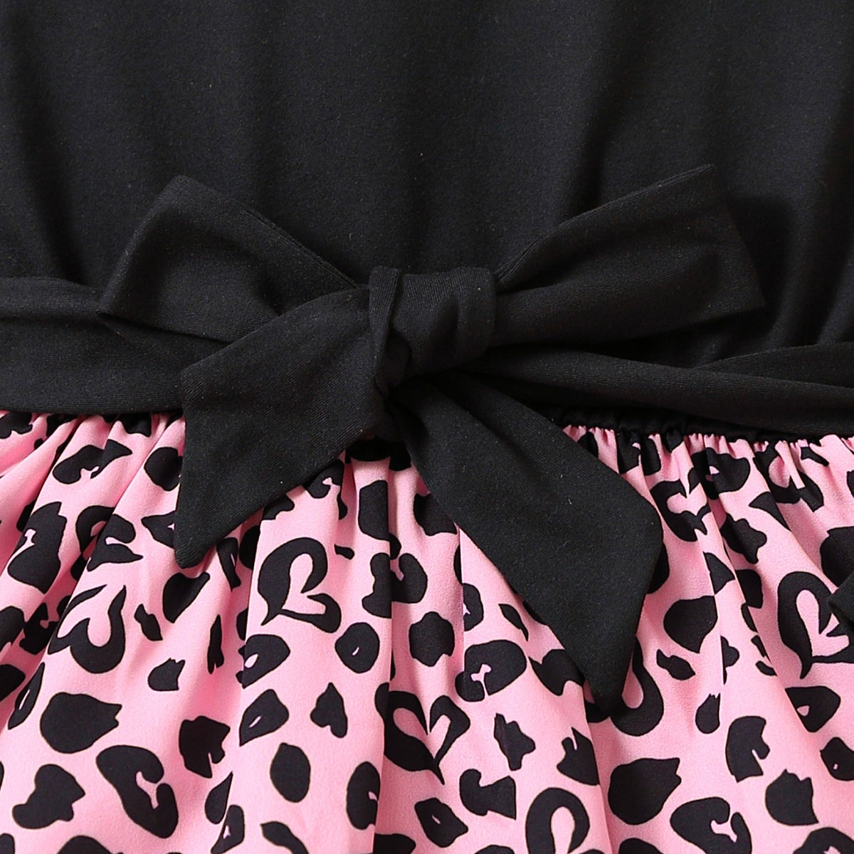 Elegant Autumn Girls' A-Line Dress, Ages 2-7 | Color: Pink | Image 2