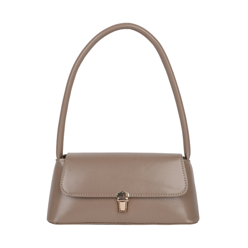 Modern Chic All-Season PU/Artificial Leather/Microfiber Leather Women's Shoulder Bags Underarm Bags | Color: Khaki | Image 1